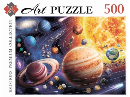 artpuzzle. пазлы 500 элементов. солнечная система (арт. ф500-0447)