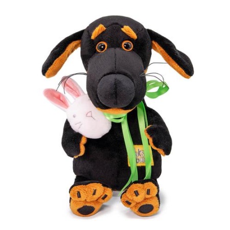 мягкая игрушка budibasa пес ваксон baby с зайчиком (19см) vb-026, (ооо ""мпп"") ()