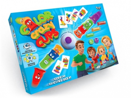 настольная игра color crazy cups (игровые элементы, правила) (в коробке) (от 4 лет) ccc-01-01/326820