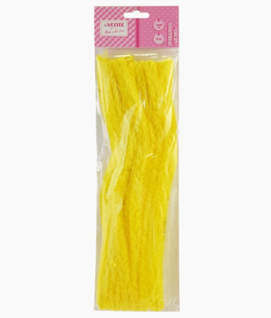 проволока devente пушистая шенил 1,5*30см,жёлтая,10шт,пластик.пакет,е/подвес 8000082 244832 ()