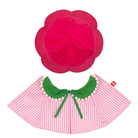 budi basa комплект одежды для зайки ми. сарафан и шляпа-цветок (23см, в подарочной коробке) osidm-52