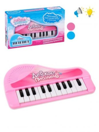 музыкальная игрушка пианино (свет, звук, цвет в ассорт., в коробке, от 3 лет) 200028979, (shantou ci