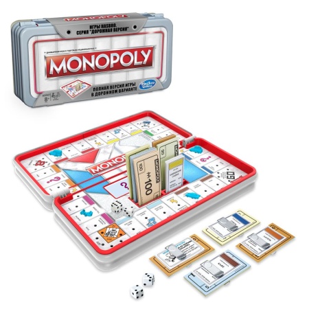 monopoly настольная игра дорожная монополия роудтрип e5340 (games)