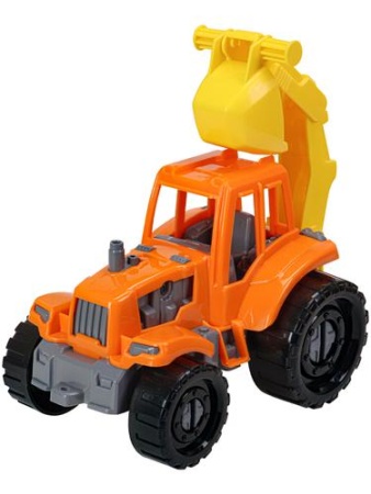 трактор иван экскаватор строительный (12см) (от 3 лет) и-2381, (рыжий кот) ()