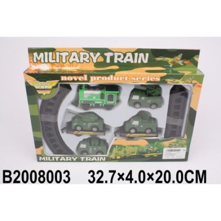 железная дорога (паровоз, +военная техника, в коробке, от 3 лет) b2008003, (huada toy co., ltd)