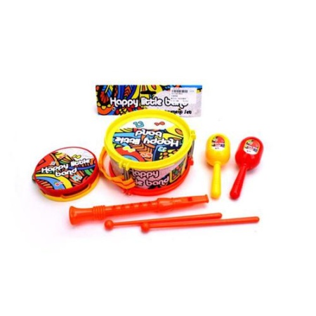 игровой набор музыкальные инструменты веселая компания (4 предмета, пластик, в пакете, от 3 лет) w00