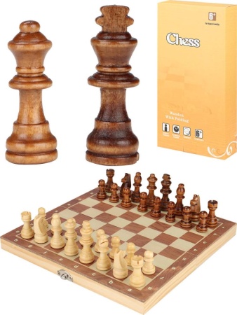 шахматы деревянные на магните 29х14,5см.(арт. и-0139)