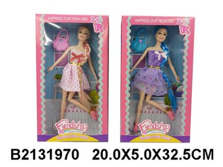 кукла модница (30см, шарнирная, с аксессуарами, в ассортименте) (в коробке) (от 3 лет) jb0210594, (c