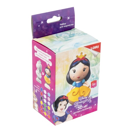 lori 3dart игрушка-раскраска disney белоснежка (комплект материалов для изготовления) (в коробке) (о