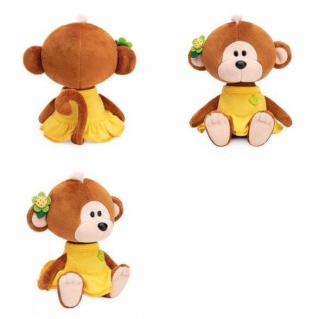 мягкая игрушка budibasa сафарики. обезьянка отиша в желтом платье (15см, малыш) sa15-50, (ооо ""мпп"