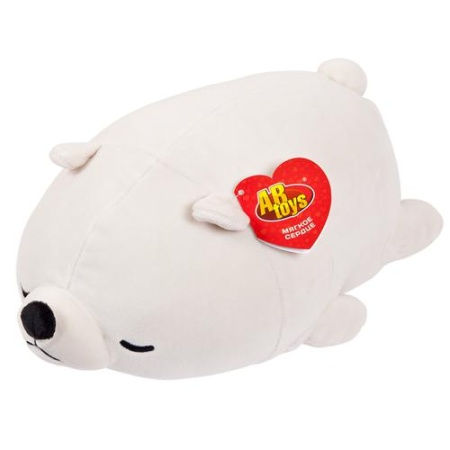 мягкая игрушка super soft. медвежонок полярный (27см) m2021, (junfa toys ltd) ()