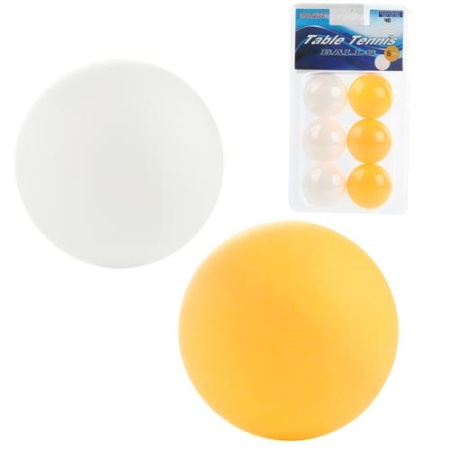 шарики для пинг-понга (6шт., в пакете) 102401, (kingso toys factory)