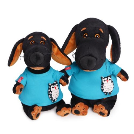 мягкая игрушка budibasa пес ваксон в футболке с совой (29см) vaks29-011, (ооо ""мпп"") ()