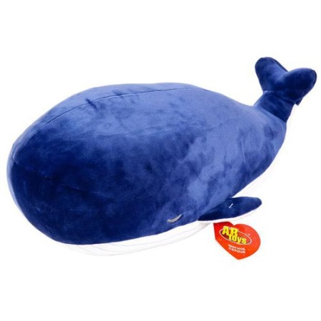 мягкая игрушка super soft. кит (27см, синий) m2026, (junfa toys ltd) ()