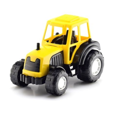 трактор (21см, пластик, цвет в ассорт., в сетке, от 3 лет) btg-040, (baby toys garden)