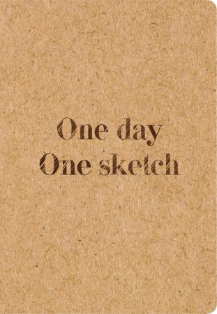 sketchbook. one day, one sketch (обложка крафт) (арте) 