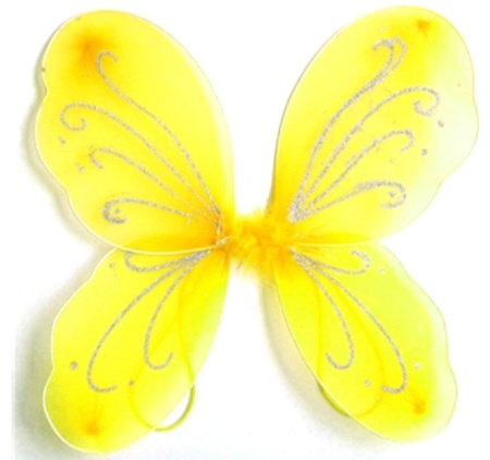 карнавальные крылья. нежная бабочка (с блестками и стразами, цвет розовый) 46х42 см (арт. c32545) (c