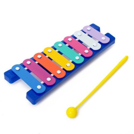музыкальная игрушка металлофон (цвет в ассортименте) (в пакете) (от 3 лет) 2698467, (sima-land)