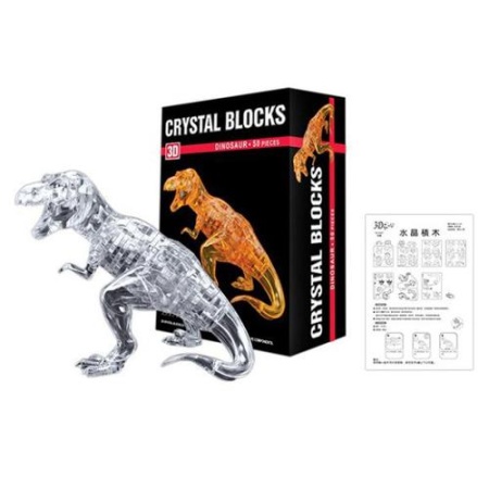 пазлы3dcrystal 50 дет. динозавр (в коробке) 200310181/43013, (shantou gepai plastic lndustrial сo. l