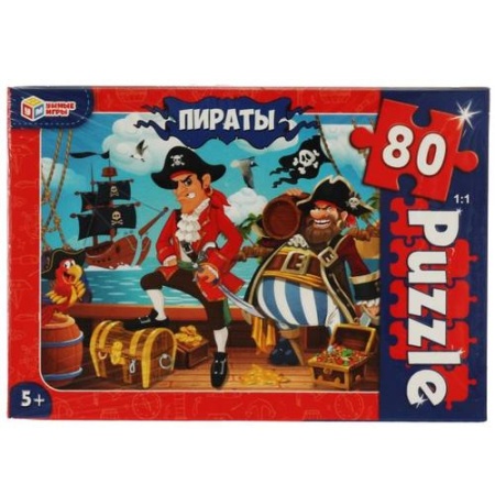 пазлы 80 дет. умные игры. пираты 961655, (ооо ""симбат"")