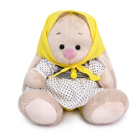 мягкая игрушка budibasa зайка ми в платье с косынкой (15см, малыш) sidx-498, (ооо ""мпп"")